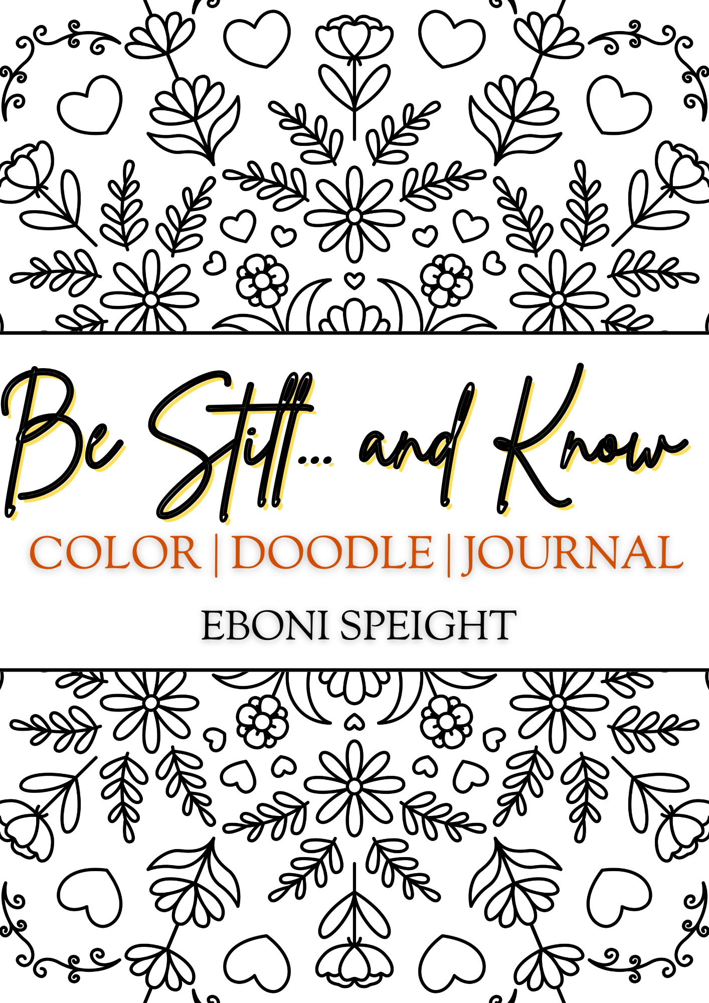 Be Still and Know Coloring Book cover